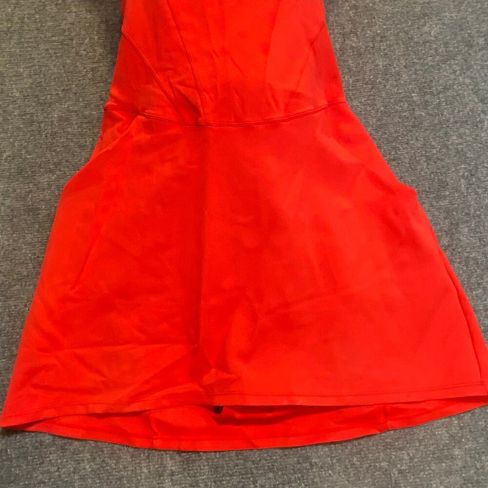 TA3 Women’s Red Square-Neck Swim Dress With Pockets 2X - Picture 3 of 10